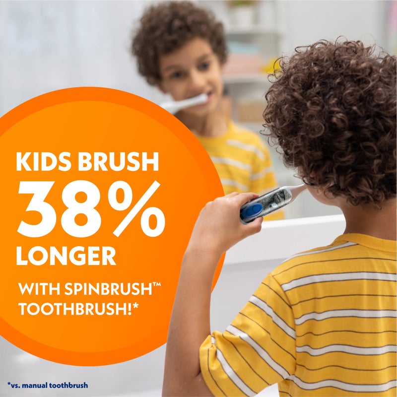 Spinbrush Jurassic World Battery Powered Electric Toothbrush for Children Ages 3+ with 1 AA Battery, Soft Head Bristles, Leakproof SoftSwitch, Ready-to-Use - Image 4